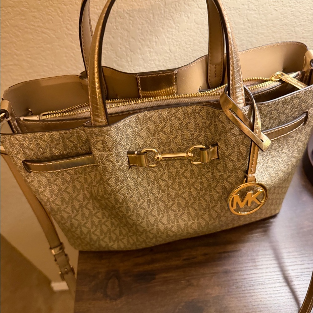 Michael Kors Brown Signature Satchel